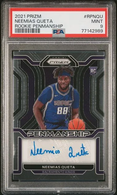 2021-22 Panini Prizm Neemias Queta Penmanship #RP-NQU card image