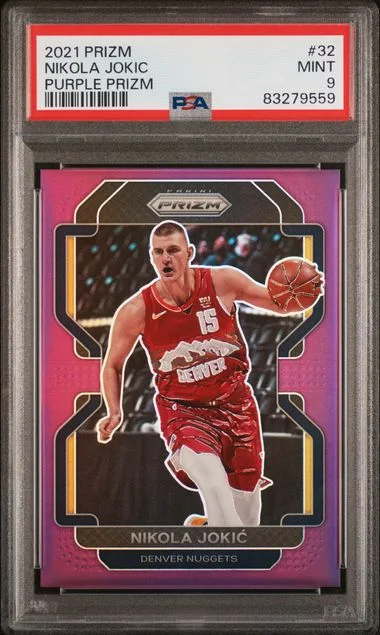 2021-22 Panini Prizm Nikola Jokic Purple Prizm #32 card image