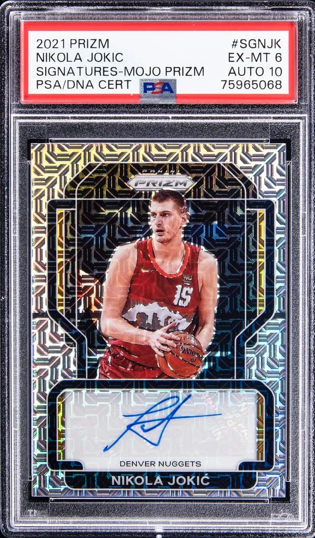 2021-22 Panini Prizm Nikola Jokic Signatures Choice #SG-NJK card image