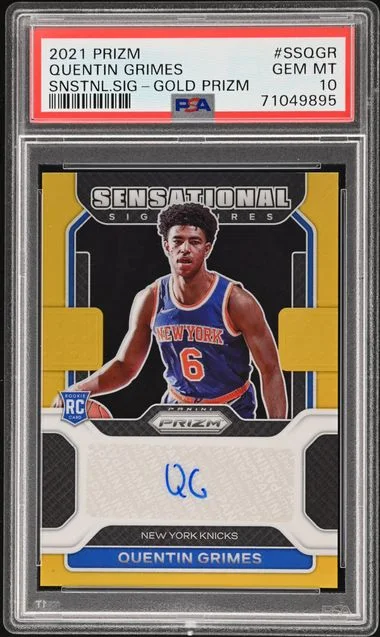 2021-22 Panini Prizm Quentin Grimes Sensational Signatures Choice #SS-QGR card image