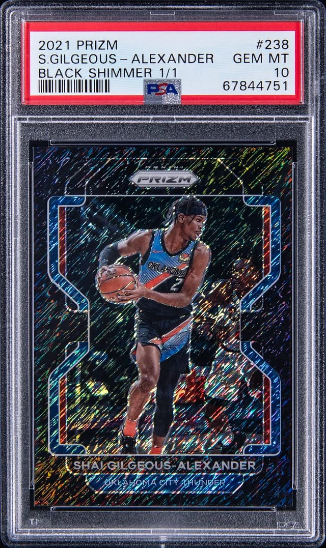 2021-22 Panini Prizm Shai Gilgeous-Alexander Red Ice #238 card image
