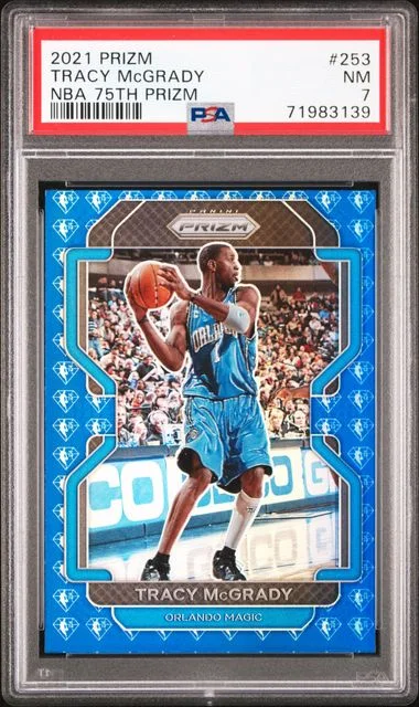 2021-22 Panini Prizm Tracy McGrady NBA 75th Prizm #253 card image