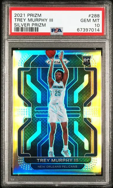 2021-22 Panini Prizm Trey Murphy III Red Fast Break #288 card image
