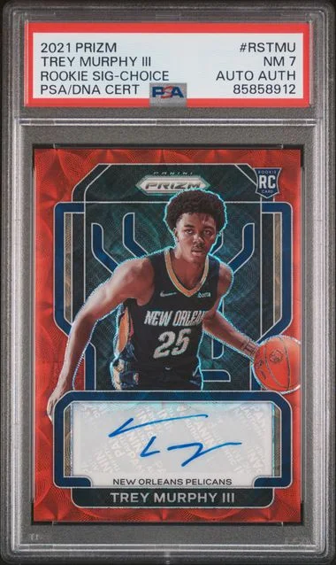 2021-22 Panini Prizm Trey Murphy III Signatures Choice #RSTMU card image