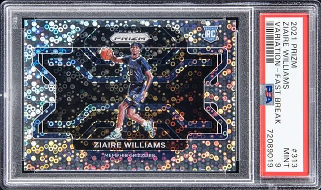 2021-22 Panini Prizm Ziaire Williams Red Ice #313 card image