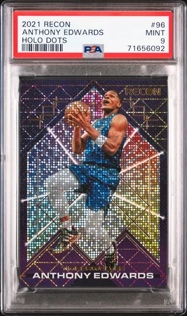 2021-22 Panini Recon Anthony Edwards Holo Dots #96 card image