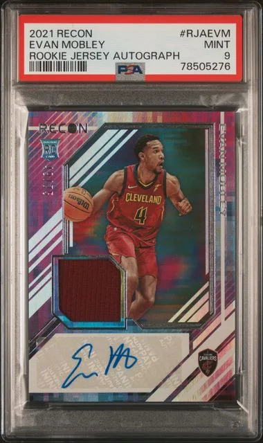 2021-22 Panini Recon Evan Mobley Jersey Autographs #RJA-EVM card image
