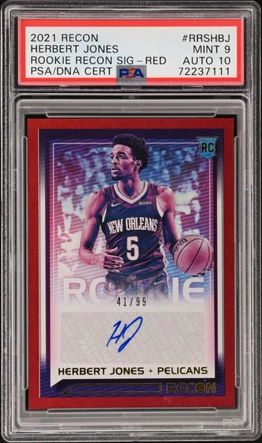 2021-22 Panini Recon Herbert Jones Recon Signatures Red #RRS-HNJ card image