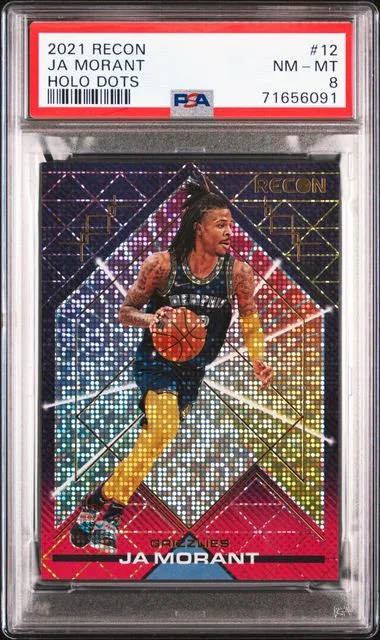 2021-22 Panini Recon Ja Morant Holo Dots #12 card image