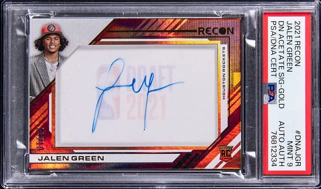 2021-22 Panini Recon Jalen DN Acetate Signatures Gold #DNA-JGR card image