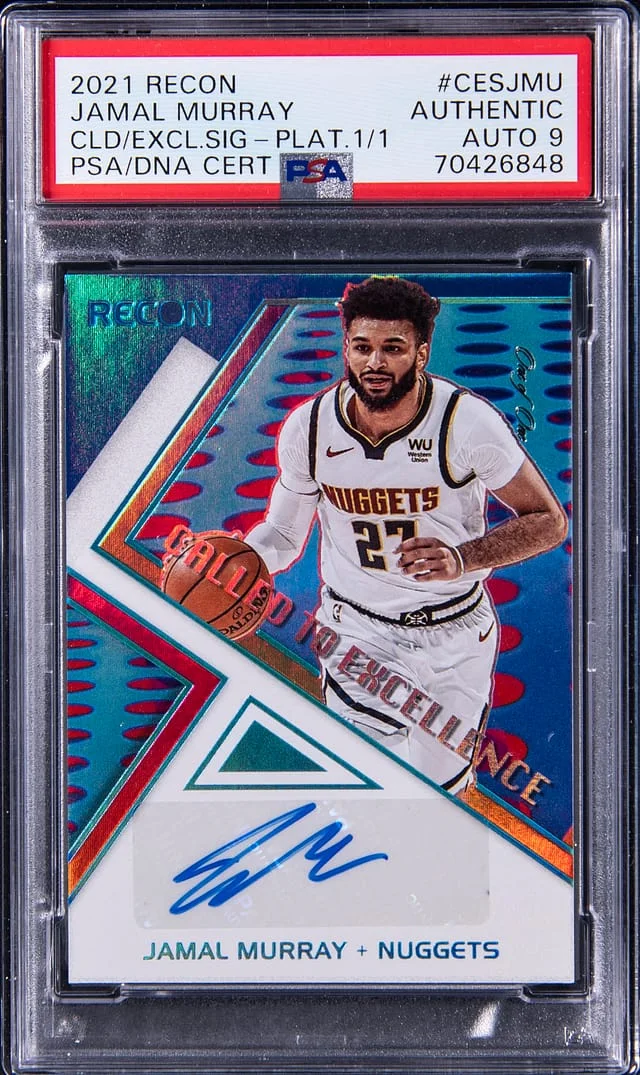 2021-22 Panini Recon Jamal Murray Called to Excellence Platinum #CEB-JMU card image