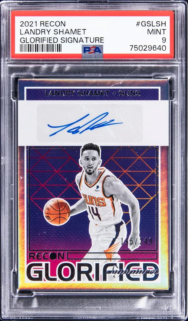 2021-22 Panini Recon Landry Shamet Glorified Signature #GSLSH card image