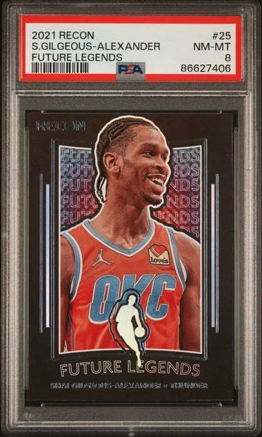 2021-22 Panini Recon Shai Gilgeous-Alexander Future Legends #25 card image