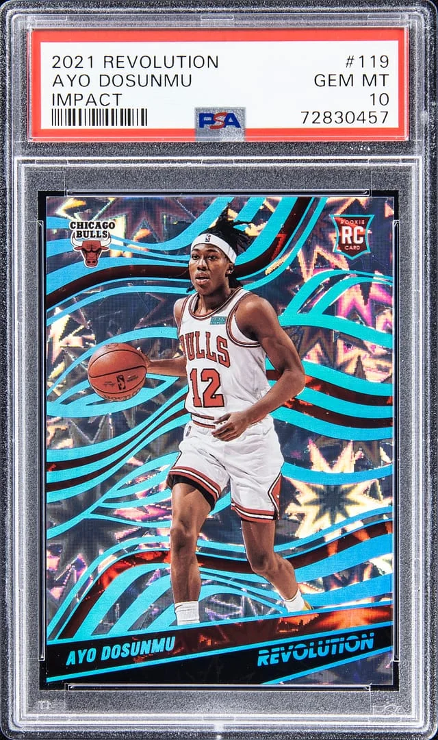 2021-22 Panini Revolution Ayo Dosunmu Impact #119 card image