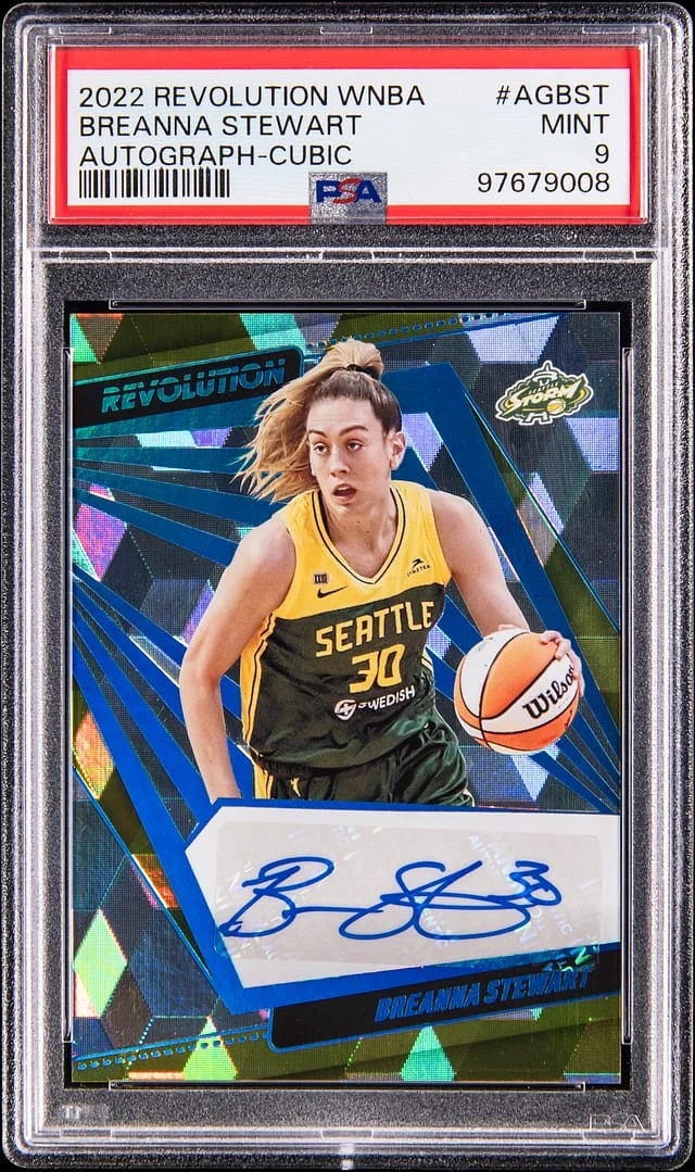 2021-22 Panini Revolution Breanna Stewart WNBA Autograph Cubic #AG-BST card image