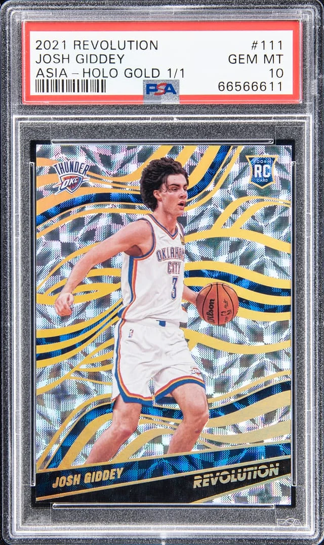 2021-22 Panini Revolution Josh Giddey NBA 75th Anniversary #111 card image