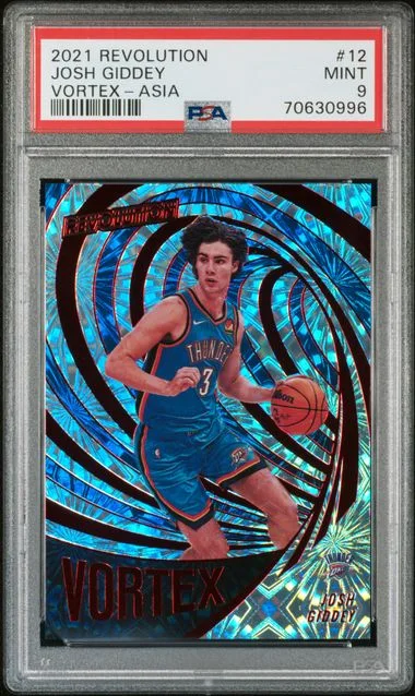 2021-22 Panini Revolution Josh Giddey Vortex Asia #12 card image