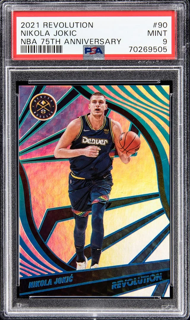 2021-22 Panini Revolution Nikola Jokic NBA 75th Anniversary #90 card image