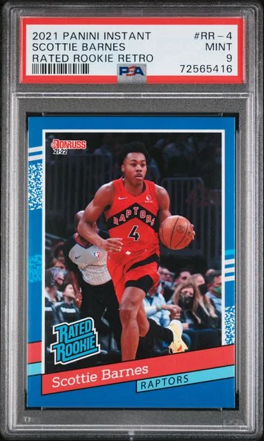 2021-22 Panini Scottie Barnes Instant Rated Retro #RR-4 card image