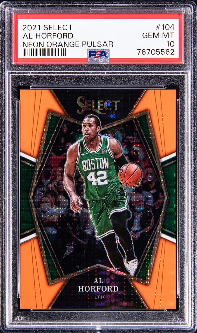 2021-22 Panini Select Al Horford Neon Orange Pulsar #104 card image
