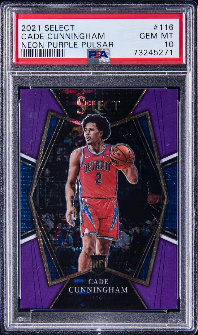2021-22 Panini Select Cade Cunningham Blue #116 card image