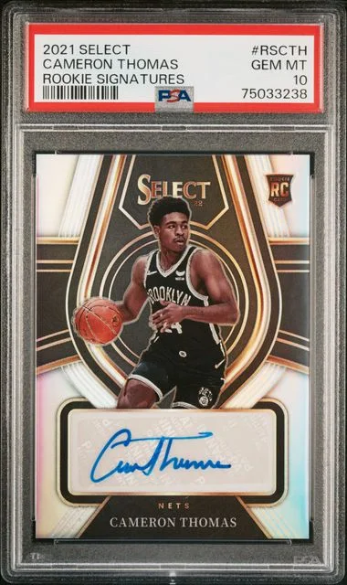 2021-22 Panini Select Cameron Thomas Signatures #RSCTH card image