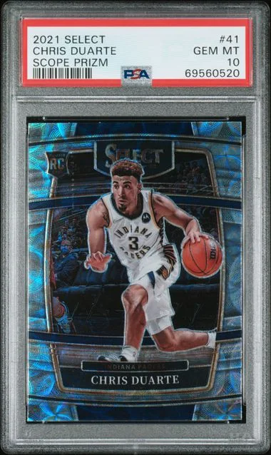 2021-22 Panini Select Chris Duarte Scope Prizm #41 card image