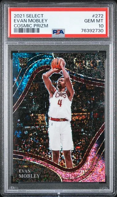 2021-22 Panini Select Evan Mobley Cosmic Prizm #272 card image