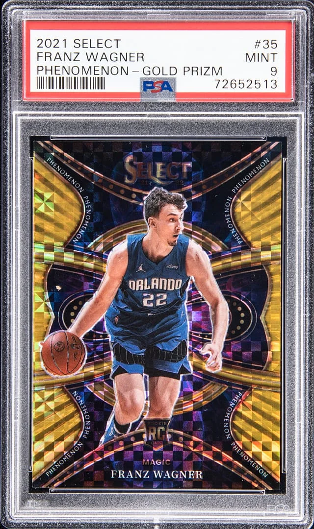2021-22 Panini Select Franz Wagner Phenomenon Gold Prizm #35 card image