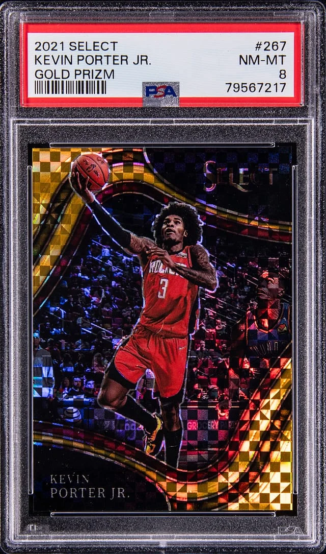 2021-22 Panini Select Gold Prizm Kevin Porter Junior #no-number card image