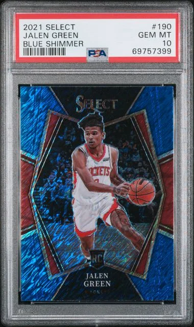 2021-22 Panini Select Jalen Blue Shimmer #190 card image