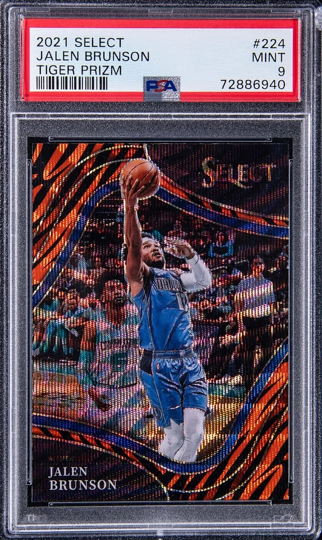 2021-22 Panini Select Jalen Brunson Tiger Prizm #224 card image