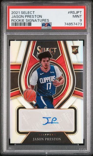 2021-22 Panini Select Jason Preston Signatures #RS-JPT card image