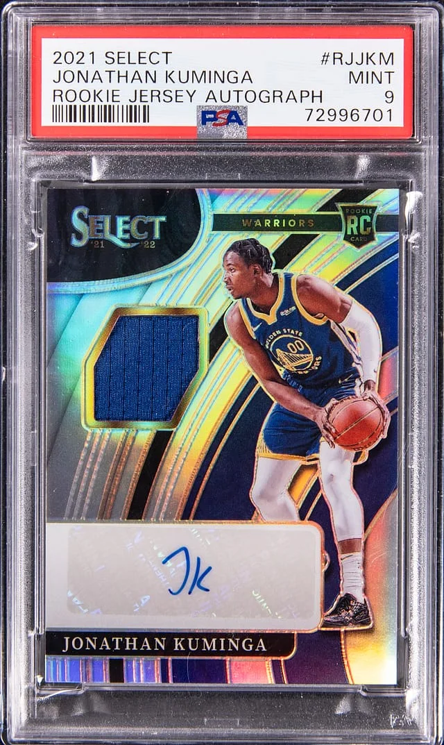 2021-22 Panini Select Jonathan Kuminga Jersey Autograph #RJ-JKM card image