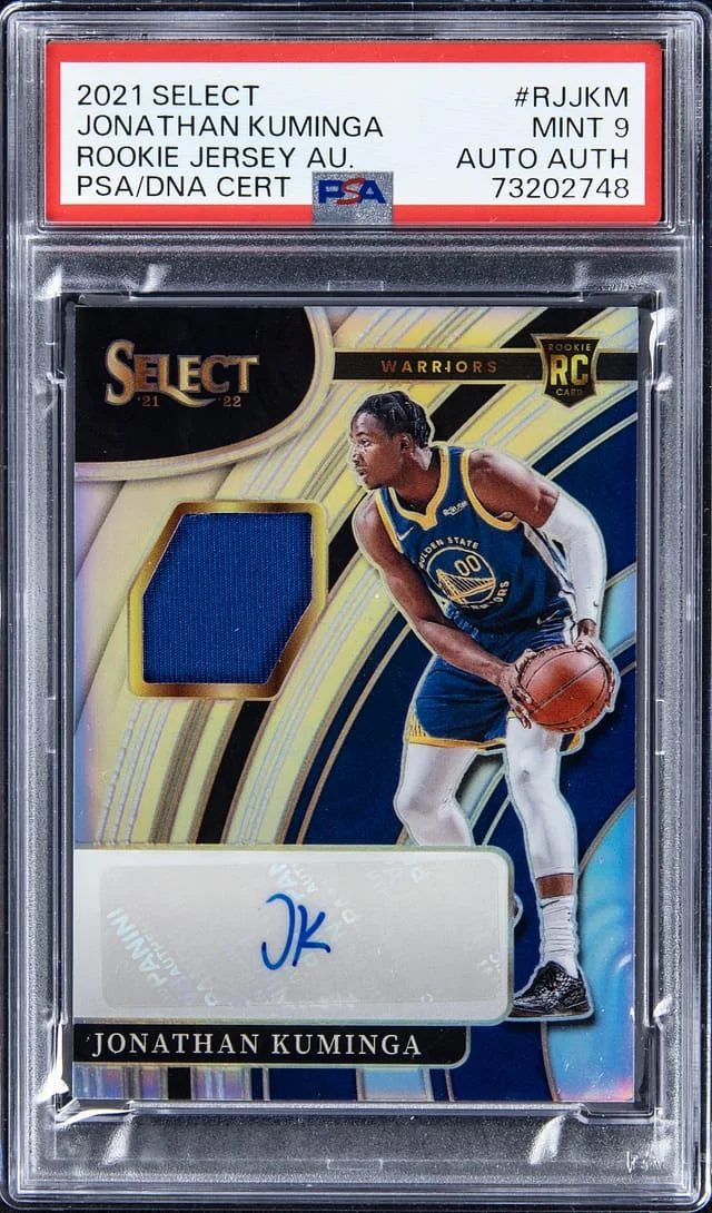 2021-22 Panini Select Jonathan Kuminga Jersey Autographs #RJJKM card image