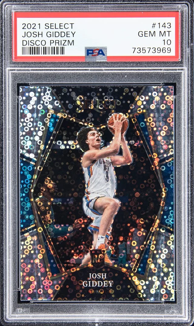 2021-22 Panini Select Josh Giddey Silver Prizm #143 card image