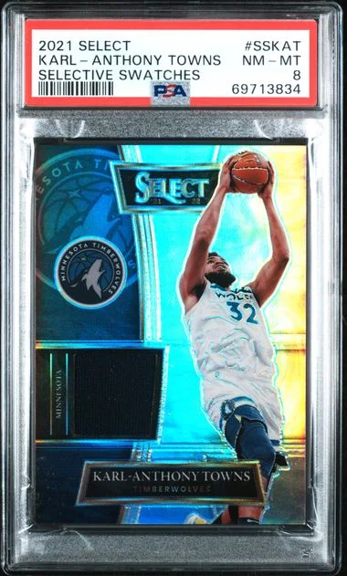 2021-22 Panini Select Karl-Anthony Towns Selective Swatches #SS-KAT card image