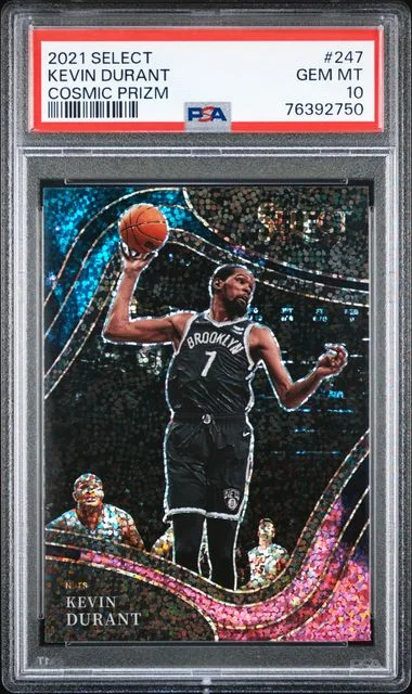 2021-22 Panini Select Kevin Durant Cosmic Prizm #247 card image