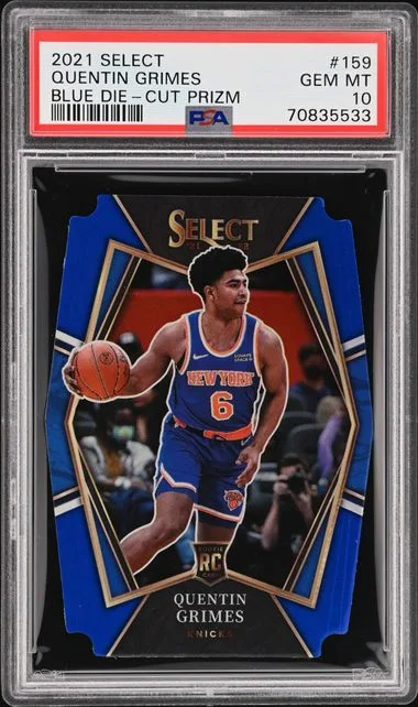 2021-22 Panini Select Quentin Grimes Red Wave Prizm #159 card image