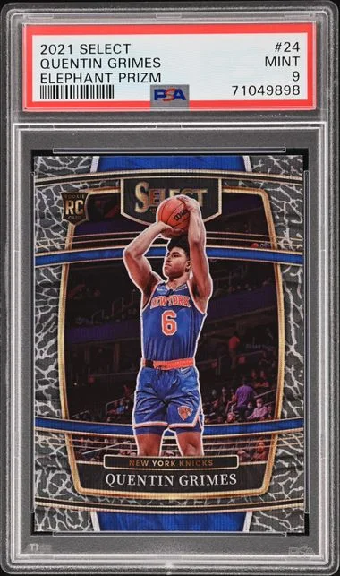 2021-22 Panini Select Quentin Grimes Elephant Prizm #24 card image