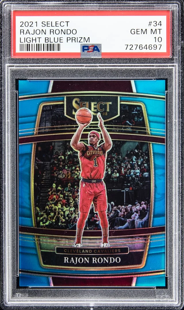 2021-22 Panini Select Rajon Rondo Light Blue #34 card image