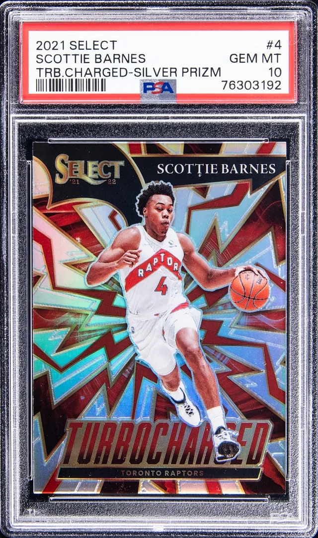 2021-22 Panini Select Scottie Barnes Turbocharged Silver Prizm #4 card image