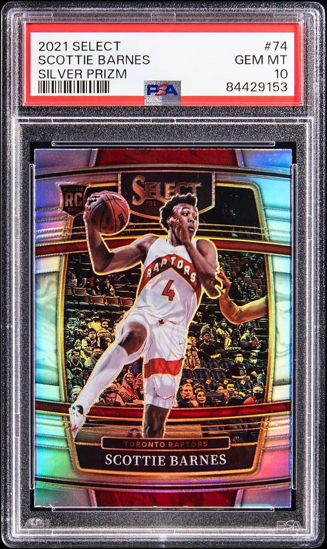2021-22 Panini Select Scottie Barnes Silver Prizm #74 card image