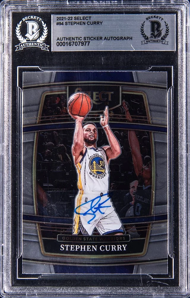 2021-22 Panini Select Stephen Curry Orange Flash Prizm #94 card image
