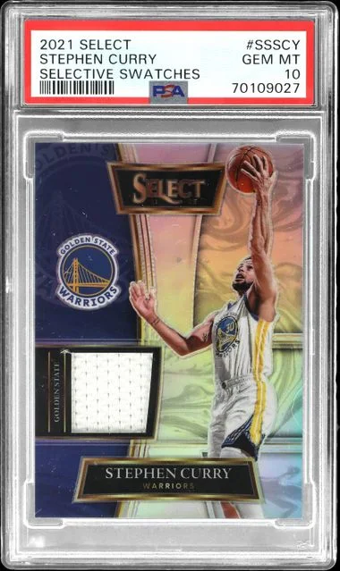 2021-22 Panini Select Stephen Curry Selective Swatches #SS-SCY card image