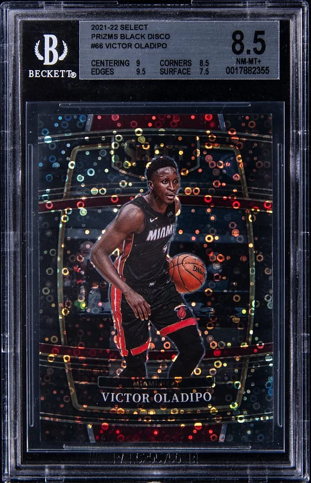 2021-22 Panini Select Victor Oladipo Black Disco Prizm #66 card image