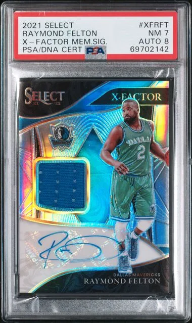 2021-22 Panini Select X-Factor Memorabilia Signatures #XF–RFT Raymond Felton #no-number card image