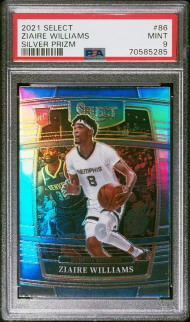 2021-22 Panini Select Ziaire Williams Silver Prizm #86 card image