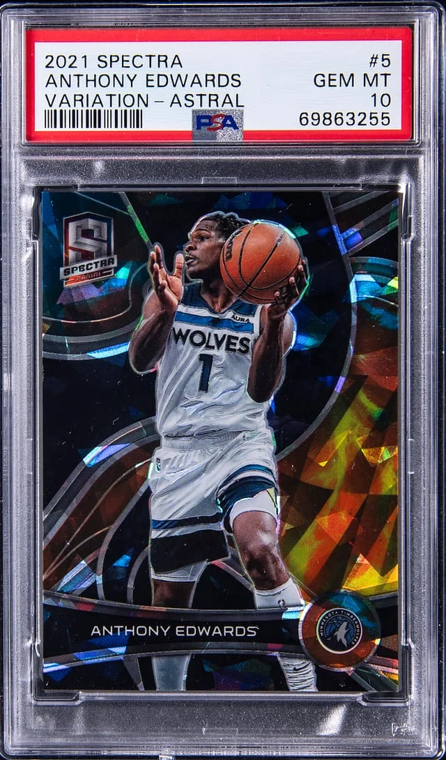 2021-22 Panini Spectra Anthony Edwards Variation Astral #5 card image