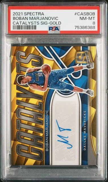 2021-22 Panini Spectra Boban Marjanovic Catalysts Signatures Gold #CAS-BOB card image